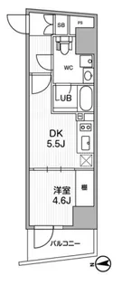 オルタナ中野【8階】の間取り