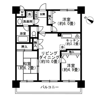 コート・ベルウッド【2階】の間取り