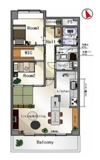 ライオンズマンション姫路東今宿【6階】の間取り