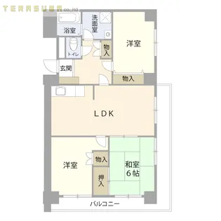 城崎アヴェニュー【5階】の間取り