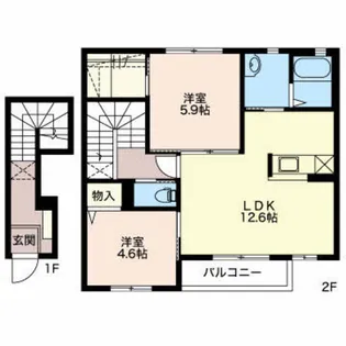 シャンテ【2階】の間取り