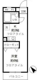 昭島コートエレガンスE棟【1階】の間取り