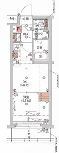 ハーモニーレジデンス新宿 THE NORTH【1階】の間取り