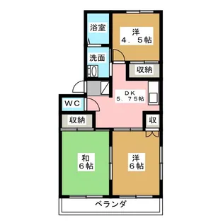 ヴェルチェUIA【2階】の間取り