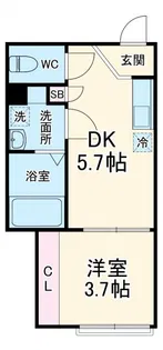 メゾン・ドゥ・アッシュ習志野【1階】の間取り