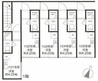 サークルハウス下井草弐番館【1階】の間取り