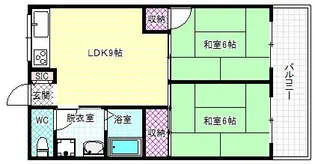 新熊ハイツ【1階】の間取り