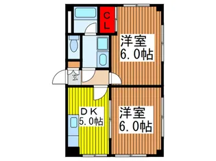 サンリヴェール【1階】の間取り