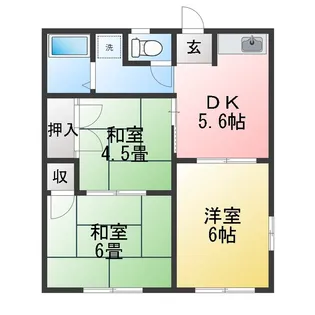 ハイコーポK【2階】の間取り