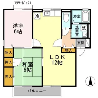 ガーデンハイツ A棟【2階】の間取り