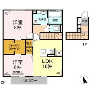 イスズサンピアB【2階】の間取り