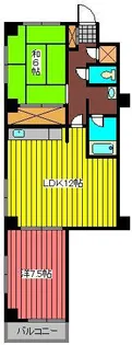 シャンブル石山【2階】の間取り