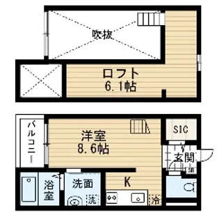 フランシェ【2階】の間取り