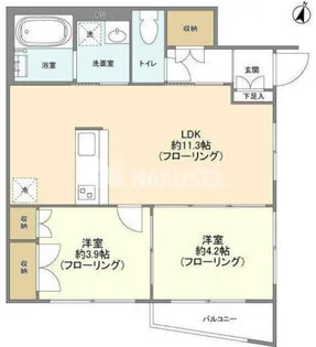 Nemo柿の木坂【1階】の間取り