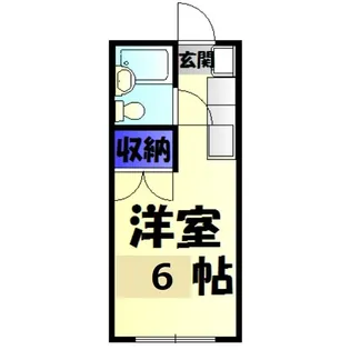 エステートピア園生【2階】の間取り