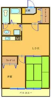 リベラルポート中央【4階】の間取り