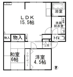 ウィンドウライトS【1階】の間取り