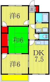 第1パークマンション西原【3階】の間取り