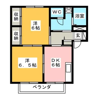 グリーンコーポI C【2階】の間取り