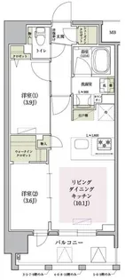 アーバネックス大阪天満宮II【9階】の間取り