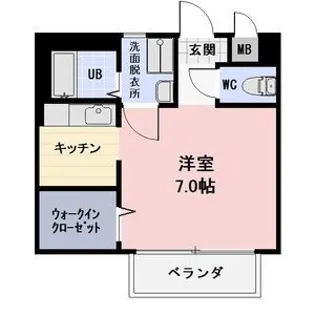エスポワールII【1階】の間取り