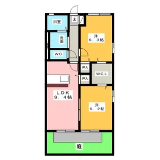 オプティム【1階】の間取り