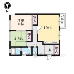 ガーデンハウス南郷2【1階】の間取り