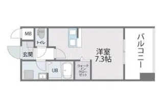 トラストレジデンス博多駅南【11階】の間取り
