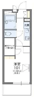 レオパレスエクシード【2階】の間取り
