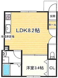 リープラスたつの大道【1階】の間取り