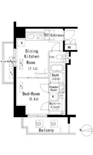 パークアクシス元浅草ステージ【4階】の間取り