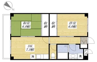 ビューシャトル【4階】の間取り