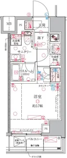 クレヴィスタ横浜関内【7階】の間取り