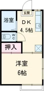 コーポスカイ【2階】の間取り