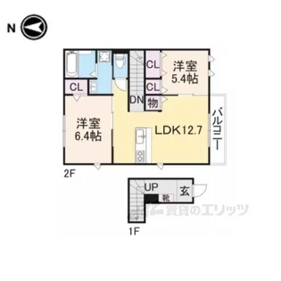 エーツーハウス【2階】の間取り