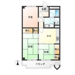カーサ・エルドラード【2階】の間取り