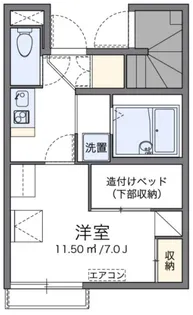 レオパレスプリマベーラ南阿佐谷【1階】の間取り