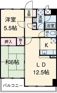 ウィステリア豊田【3階】の間取り