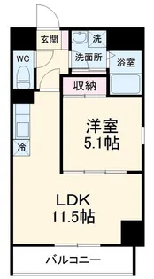 ミリアビタNo.33【7階】の間取り