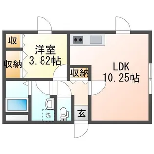 Casa Sole(カーサソーレ)【2階】の間取り