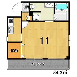 Fasio伊豆蔵【3階】の間取り