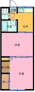 アミューズA【1階】の間取り