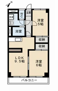 ソシア・K303号室【3階】の間取り