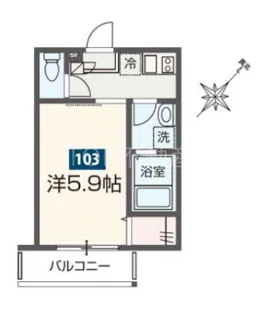 MELDIA東千葉III【1階】の間取り