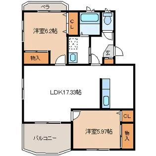 静岡県浜松市中央区西伊場町【マンション】の間取り