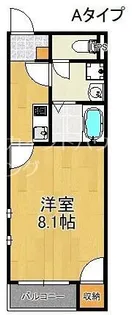 大阪府泉南市信達市場【アパート】の間取り