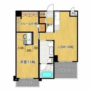 大阪府豊中市西泉丘3丁目【マンション】の間取り