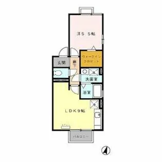セジュール里【2階】の間取り