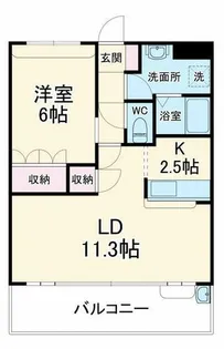 大阪府箕面市彩都粟生南1丁目【マンション】の間取り