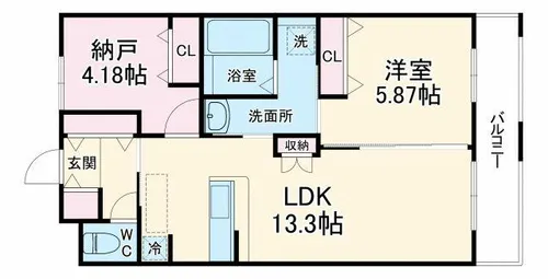 グローコートⅦ【2階】の間取り